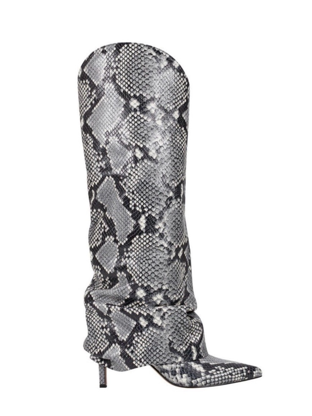 NEW Marc Fisher Nairine 2 Snakeskin Print Knee High Boots Size 7.5